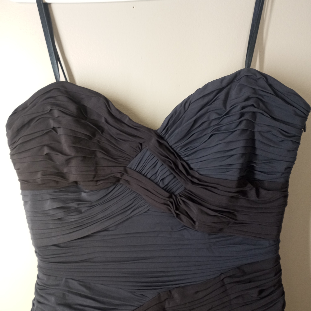 BCBG Maxazria Women's  Mermaid Navy Black Elegant Maxi Dress Large NWT - Picture 3 of 16
